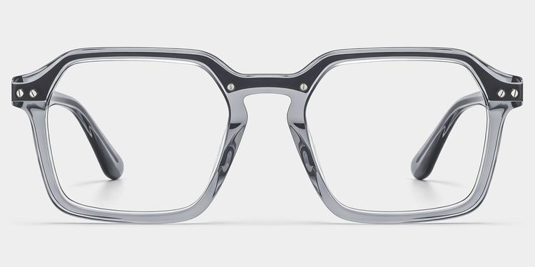 Brendan Gris Géométrique lunettes
