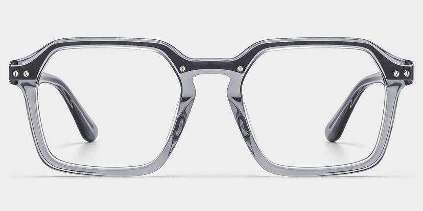Brendan Gris Géométrique lunettes