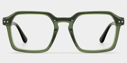 Brendan Vert Géométrique lunettes0