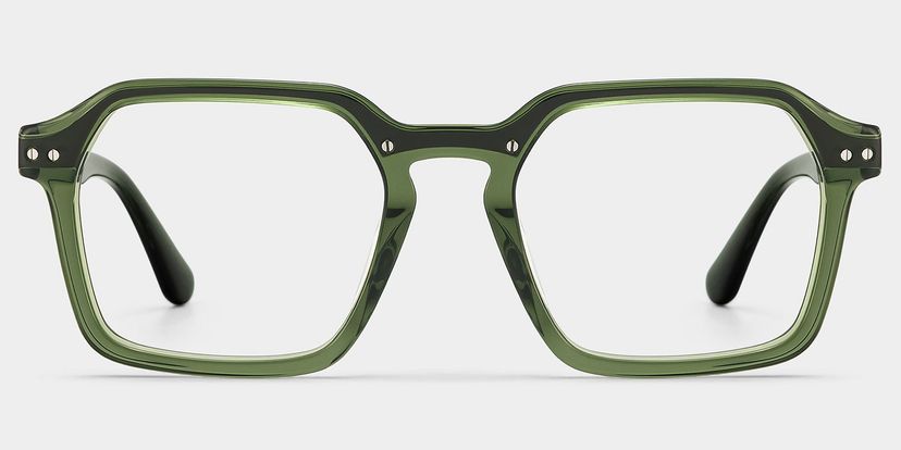 Brendan Vert Géométrique lunettes