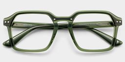 Brendan Vert Géométrique lunettes1