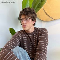 Lunettes browline argentées Luke7