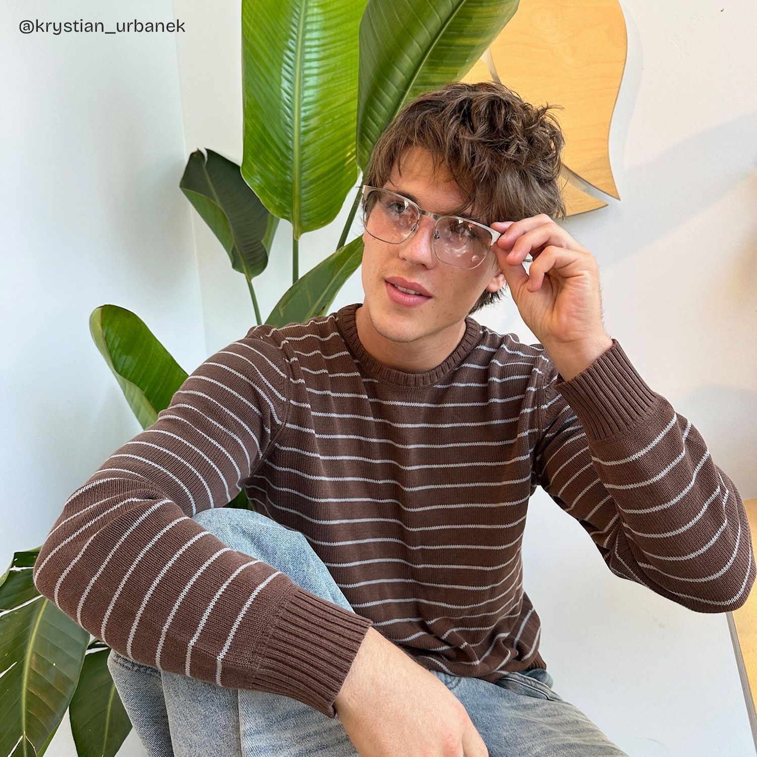 Lunettes browline argentées Luke en ligne | ZEELOOL9
