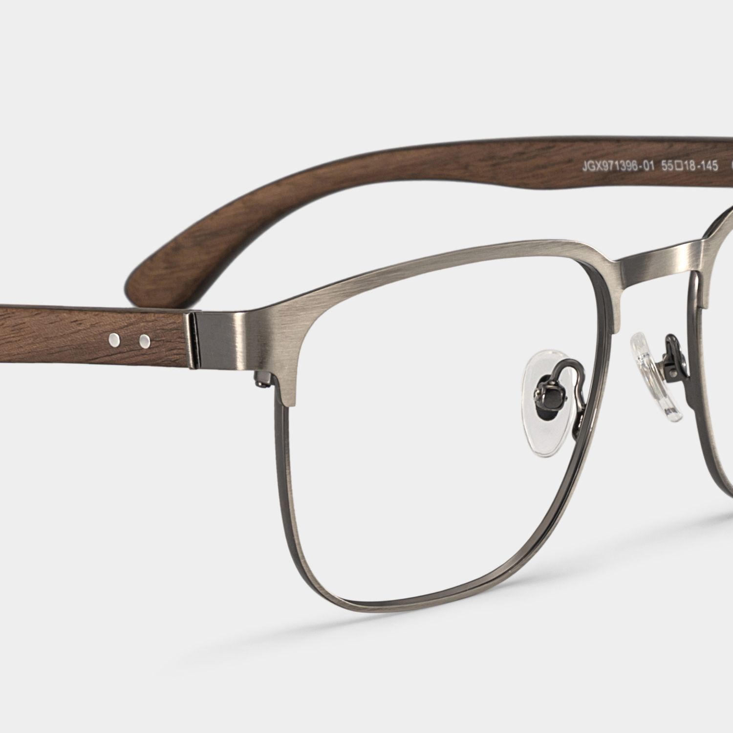 Lunettes browline argentées Luke en ligne | ZEELOOL6