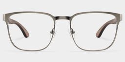 Lunettes browline argentées Luke2