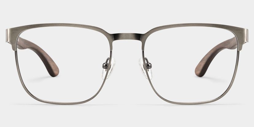 Lunettes browline argentées Luke