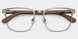 Lunettes browline argentées Luke3