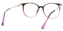 Lunettes Chanty rondes noir-violettes3