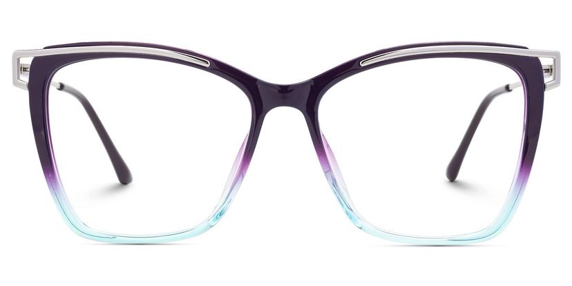 Lunettes Krystle carrées bleu-violet