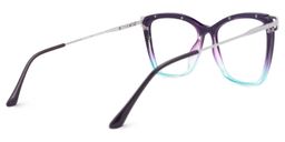 Lunettes Krystle carrées bleu-violet4