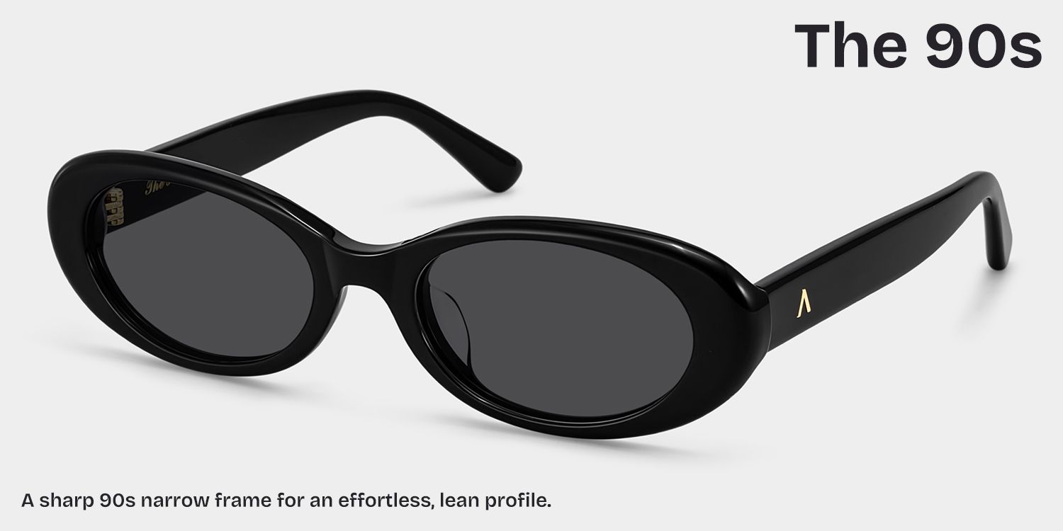 ZEELOOL x Aimee Song The 90s Lunettes de soleil ovales noires3
