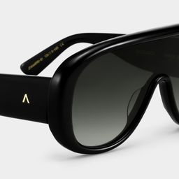 The Shield Noir Aviateur lunettes de soleil5