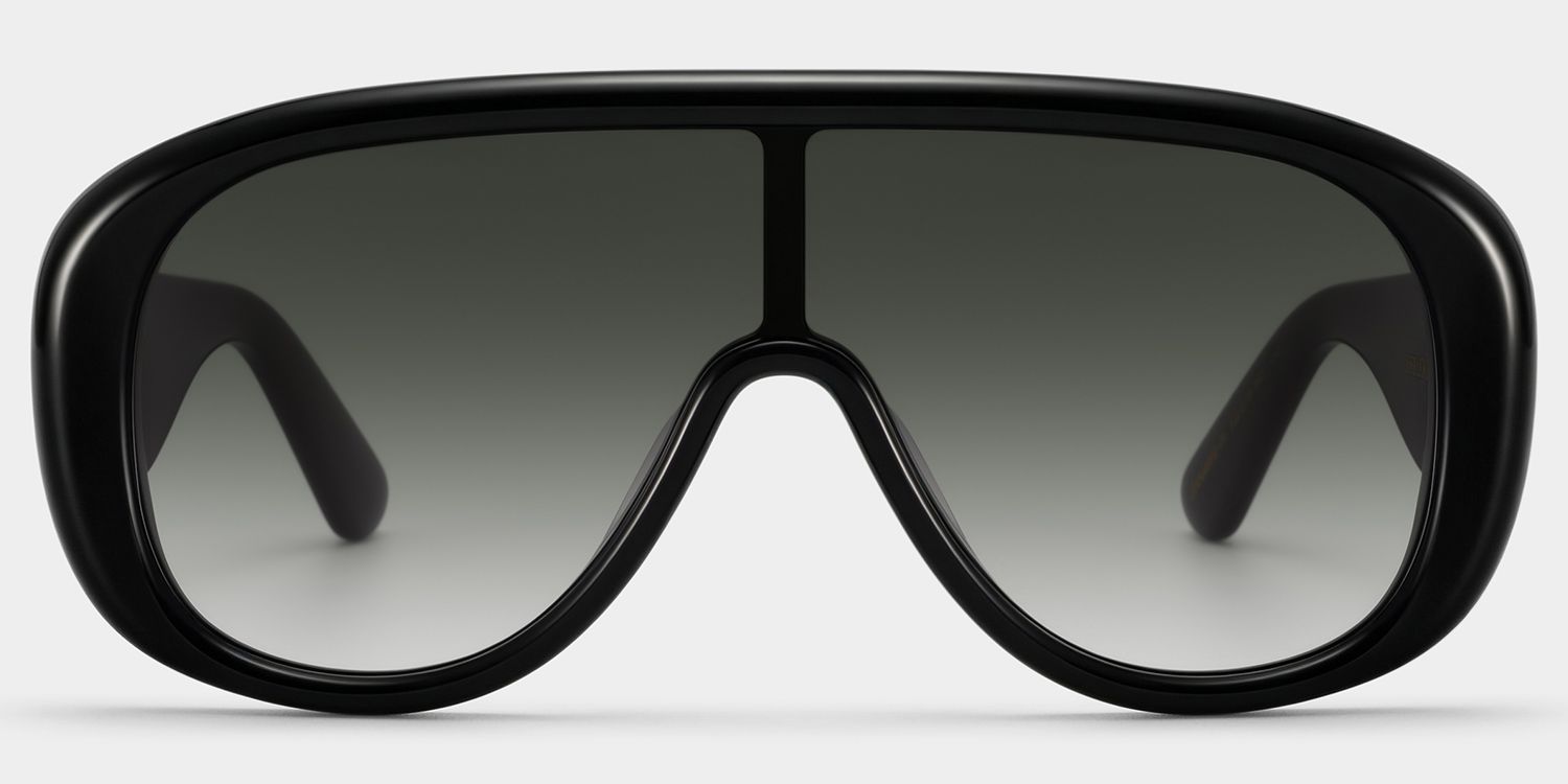 Lunettes de soleil noires The Shield ZEELOOL x Aimee Song1