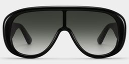 The Shield Noir Aviateur lunettes de soleil1