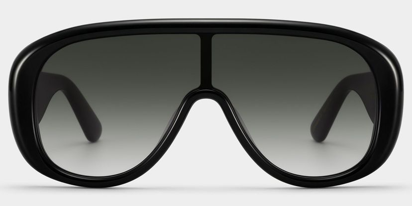The Shield Noir Aviateur lunettes de soleil