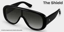The Shield Noir Aviateur lunettes de soleil3