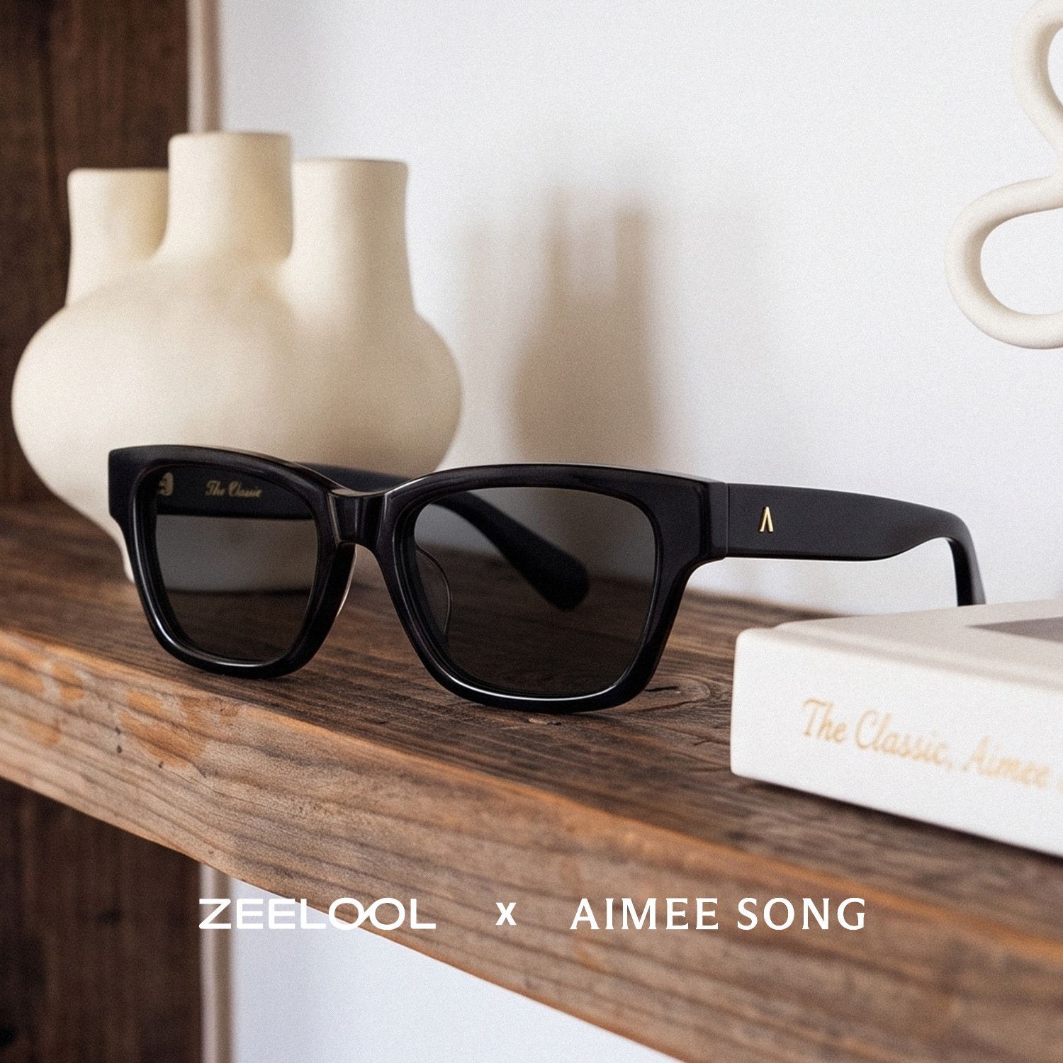 Lunettes de soleil noires The Classic ZEELOOL x Aimee Song0