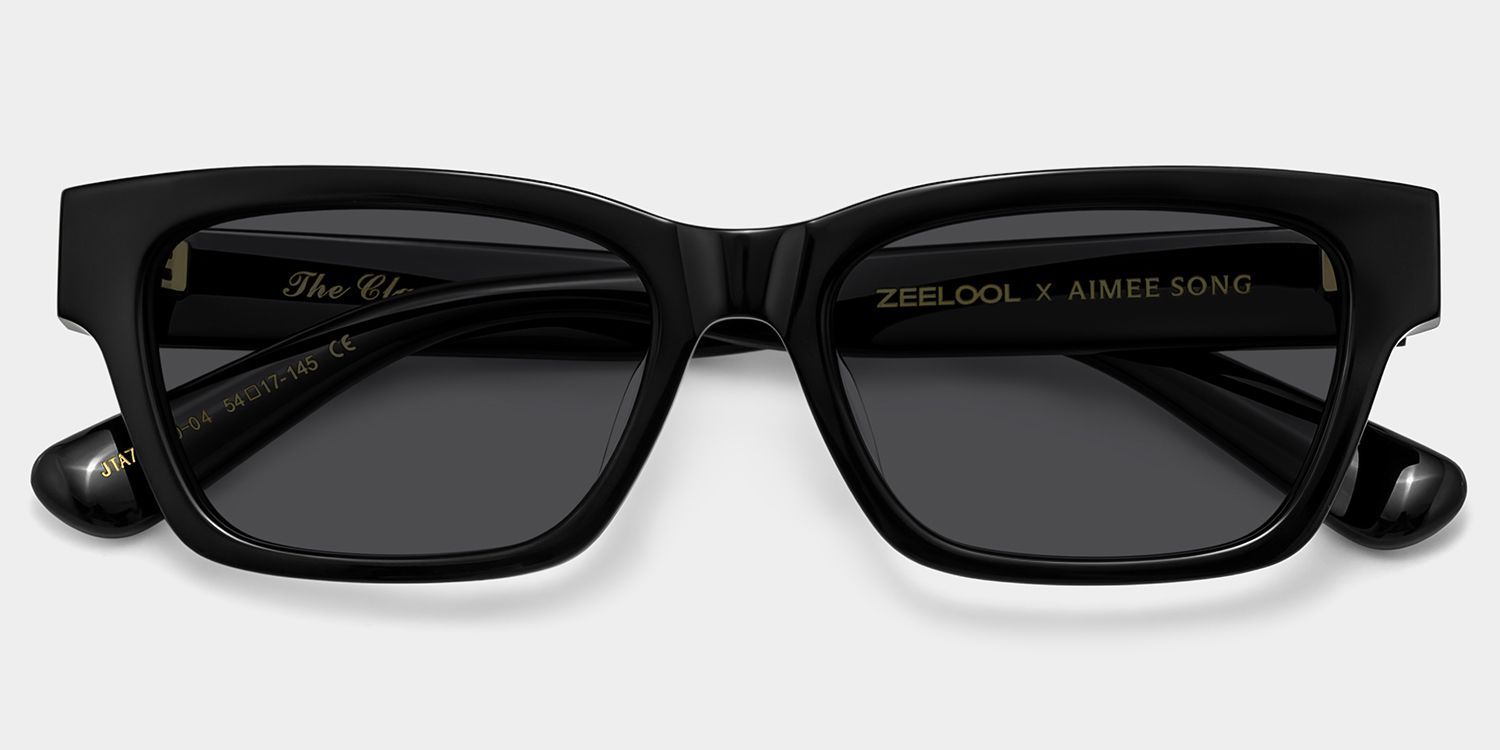 Lunettes de soleil noires The Classic ZEELOOL x Aimee Song2