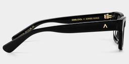 Le Classique Noir Rectangulaire lunettes de soleil4