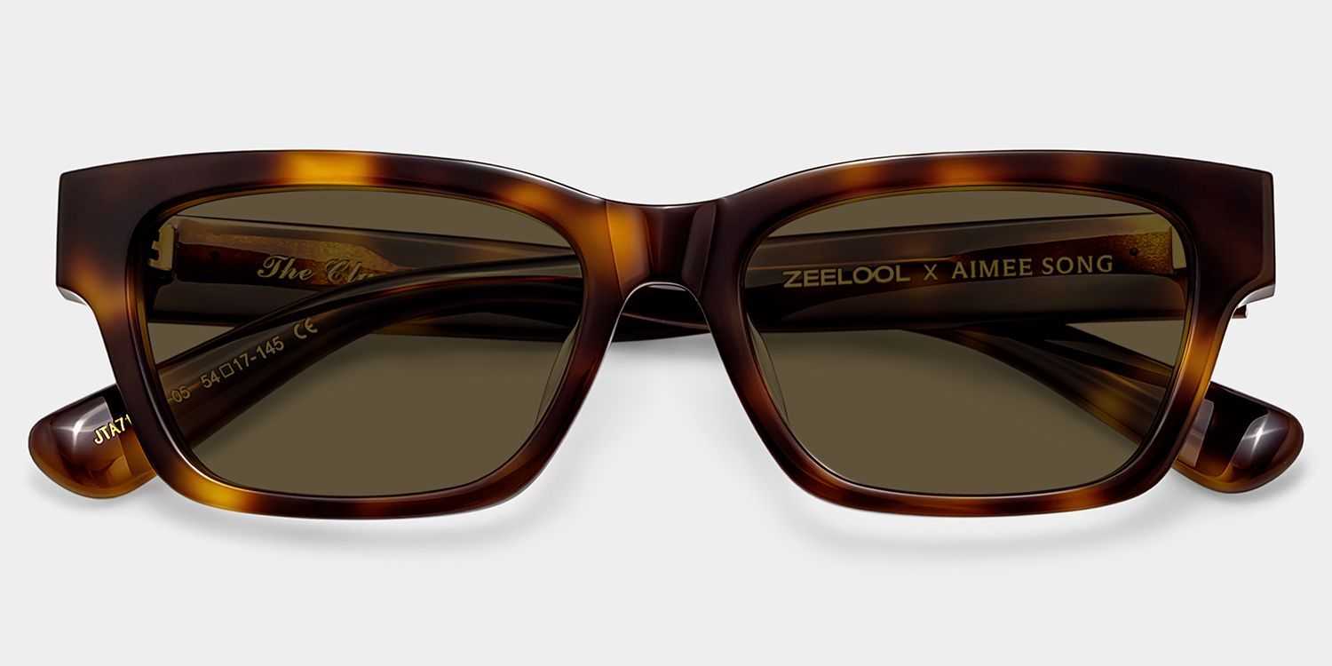 Lunettes de soleil ZEELOOL x Aimee Song Le Classique écaille de tortue2