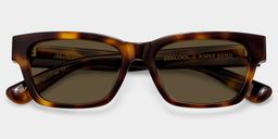 Le Classique Écaille Rectangulaire lunettes de soleil2
