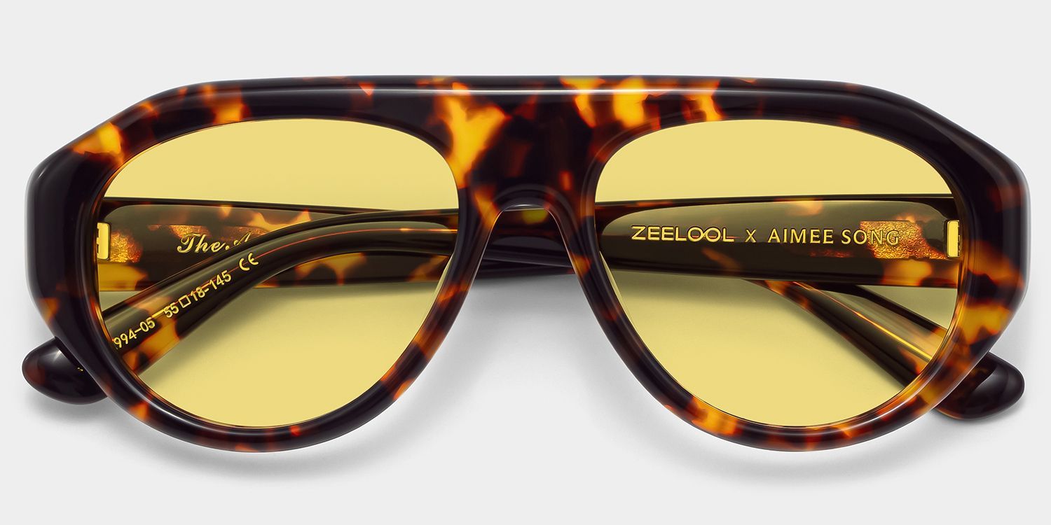 Lunettes de Soleil Écaille L'Aviateur ZEELOOL x Aimee Song2