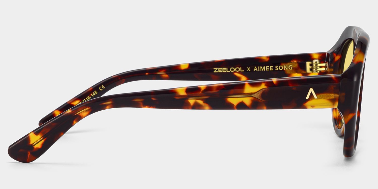 Lunettes de Soleil Écaille L'Aviateur ZEELOOL x Aimee Song4