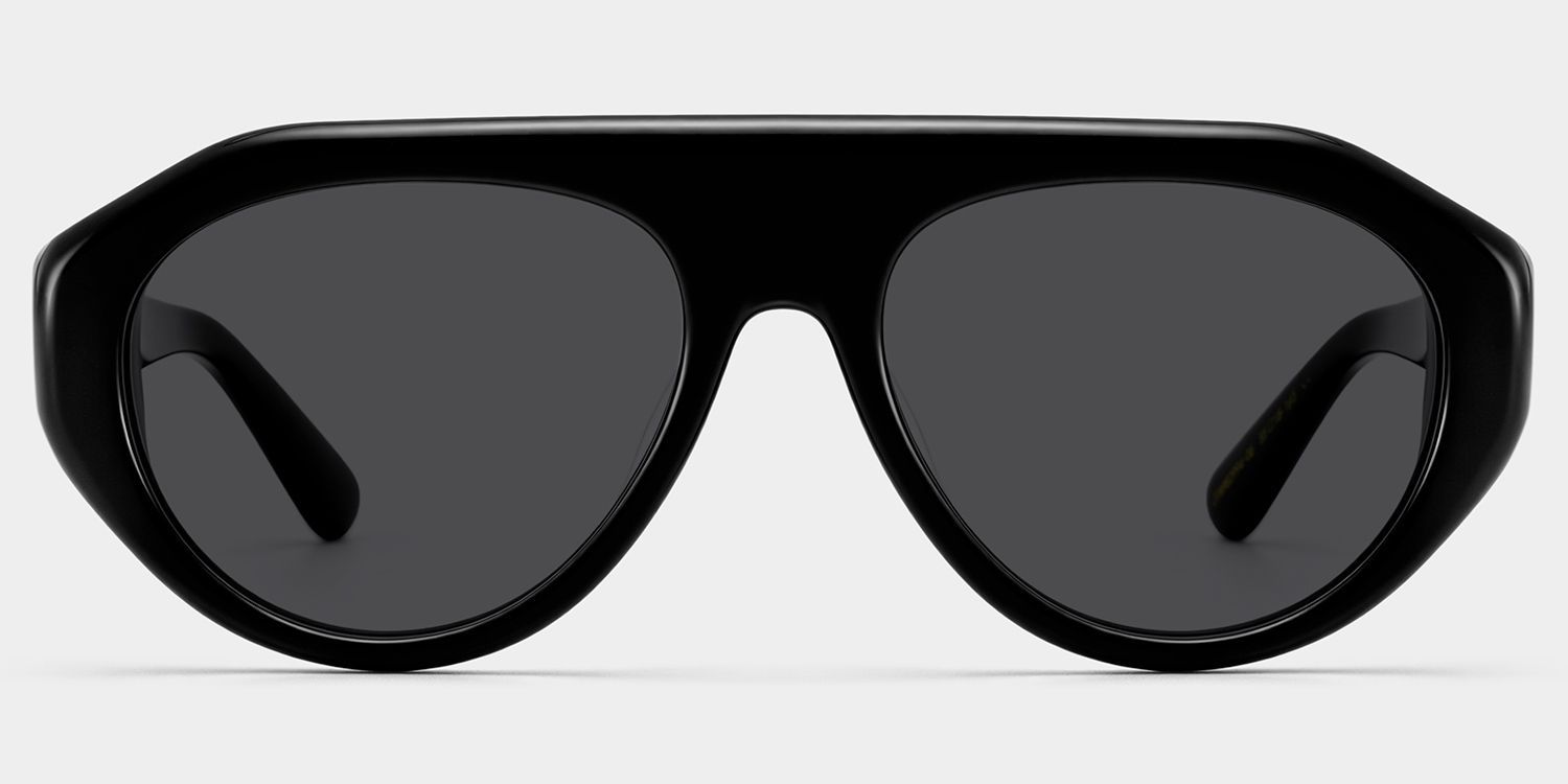 Lunettes de soleil noires The Aviator ZEELOOL x Aimee Song1