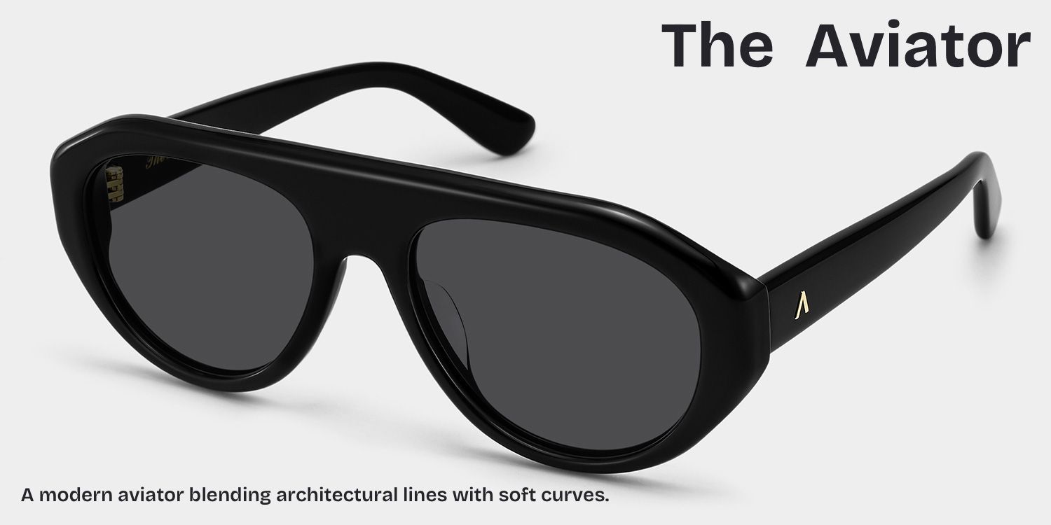 Lunettes de soleil noires The Aviator ZEELOOL x Aimee Song3