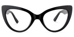 Claudette Noir Cat-eye lunettes0