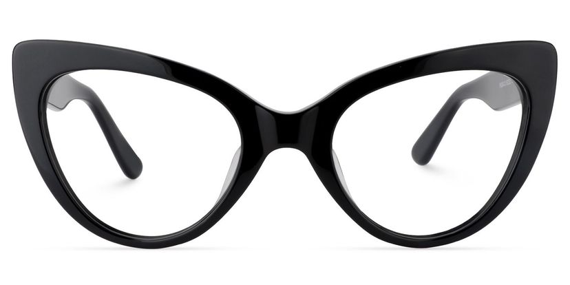 Claudette Noir Cat-eye lunettes
