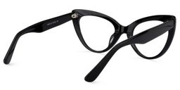 Claudette Noir Cat-eye lunettes4