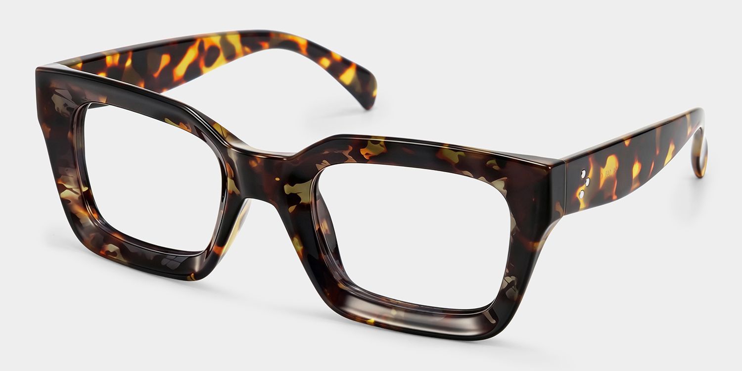 Lunettes carrées Nevaeh écaille de tortue pour femmes et hommes | ZEELOOL2