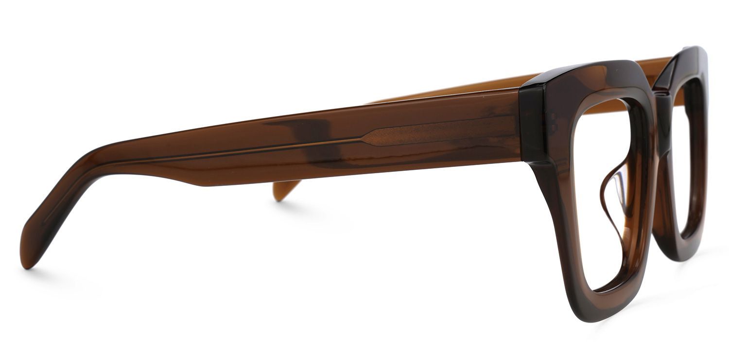 Lunettes Trinity à monture carrée fauve | ZEELOOL2