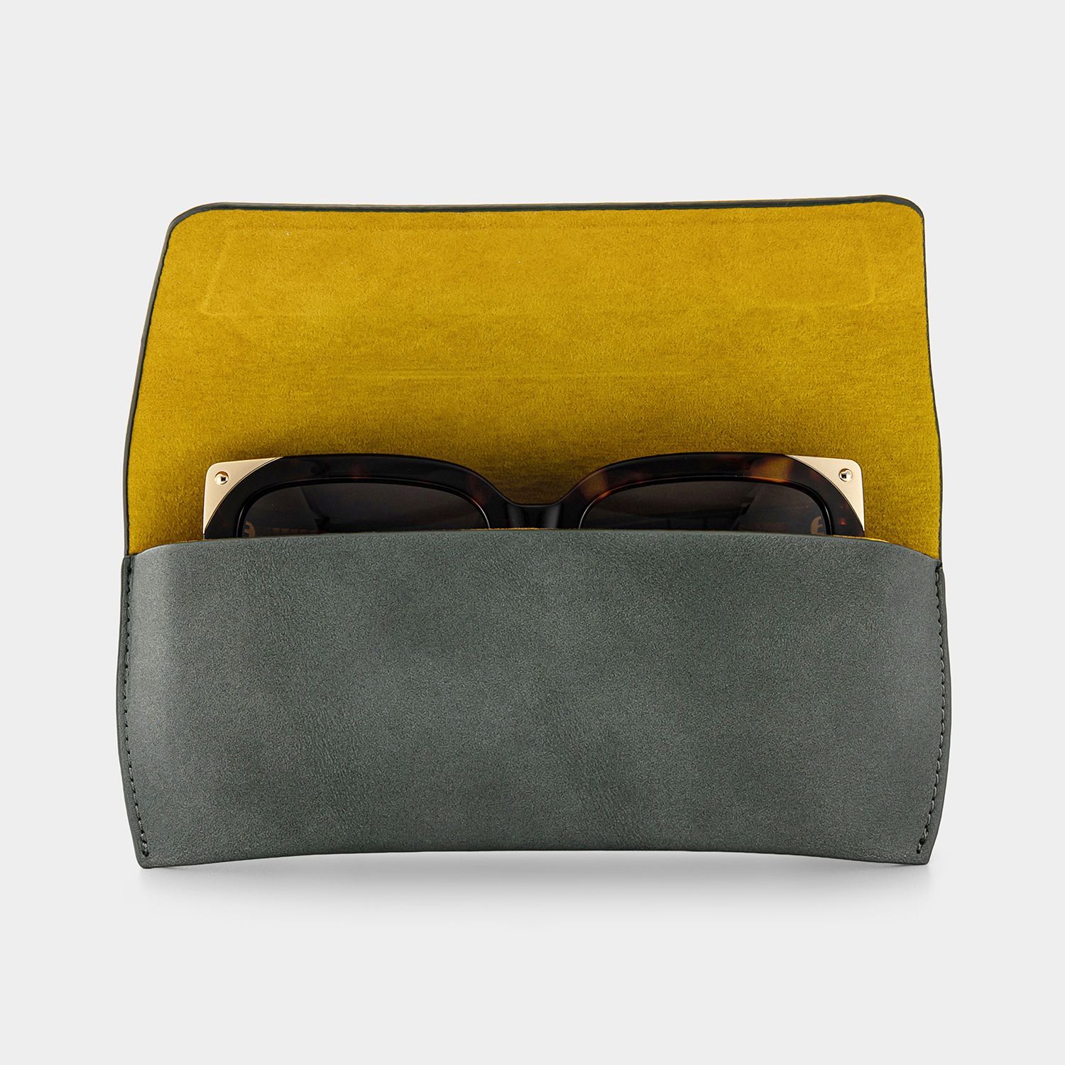 PJO225433-01 Boîte en cuir artificiel vert, Étui à lunettes5