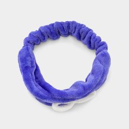 Bandeau en polaire corail bleu2