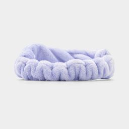 Bandeau en polaire corail bleu clair3