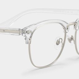 Lasha Transparent Browline lunettes4