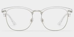 Lasha Transparent Browline lunettes0
