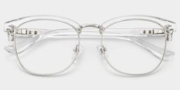 Lasha Transparent Browline lunettes1