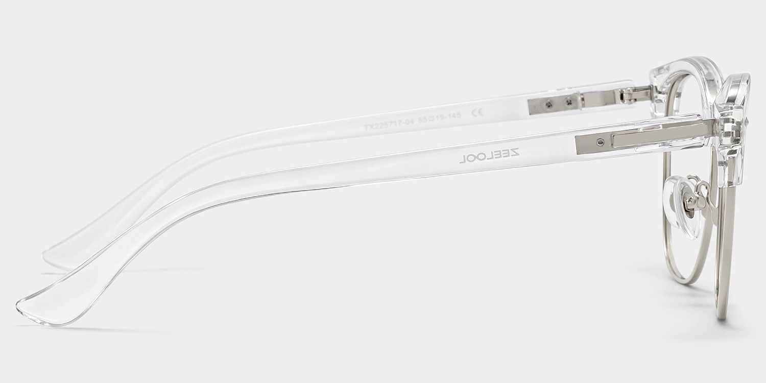 Lunettes à monture mixte Lasha Browline transparentes pour femmes | ZEELOOL3