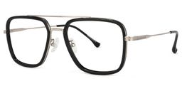 Lunettes Nayeli Aviator Noir-Argent1