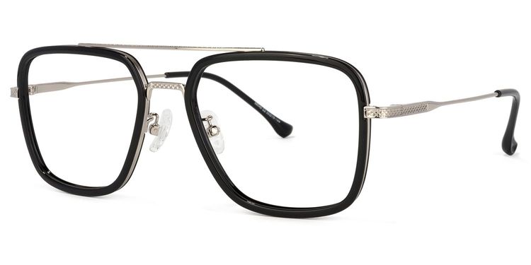 Lunettes Nayeli Aviator Noir-Argent