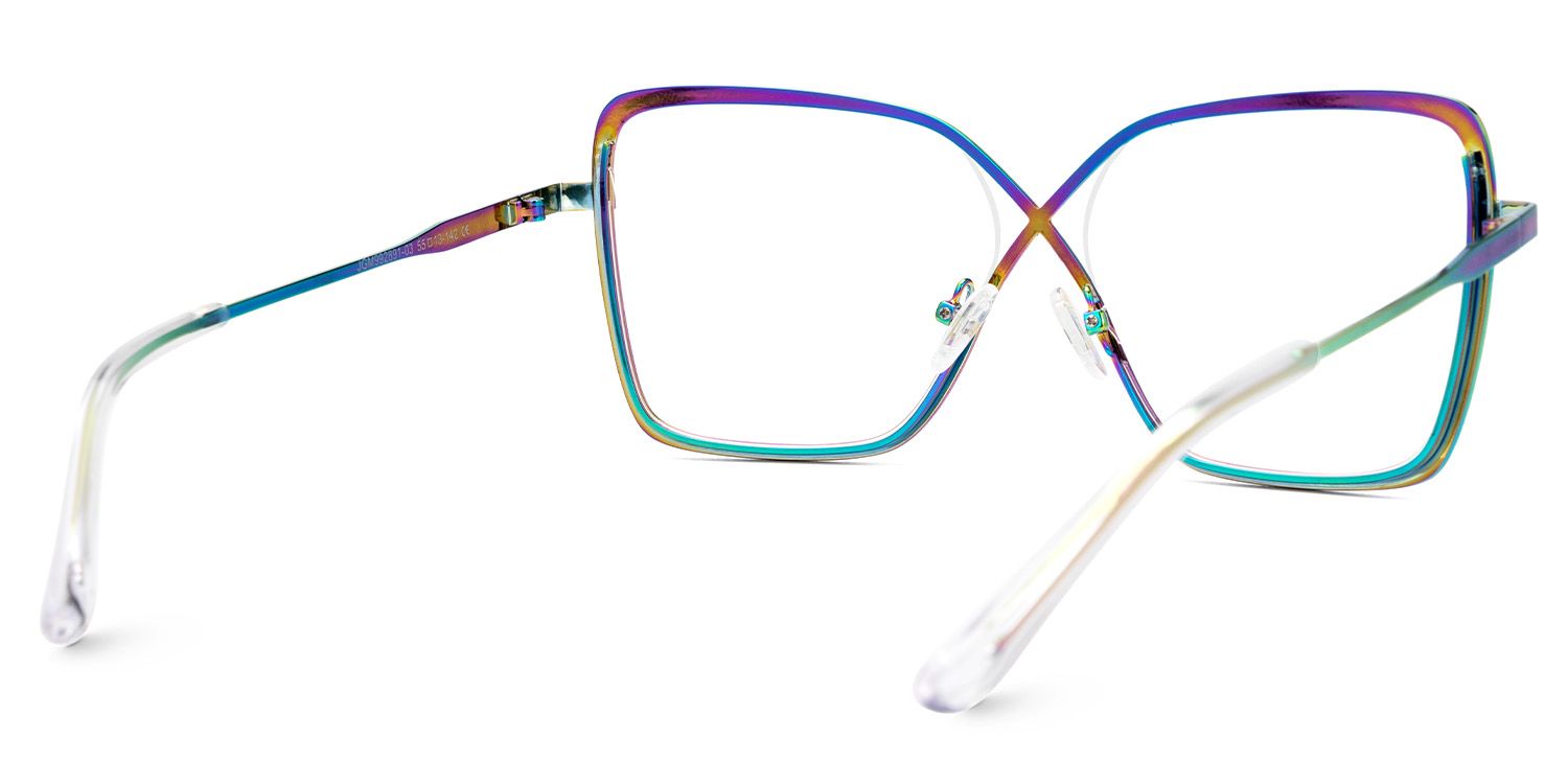 Racquel Irisé Carré Lunettes4