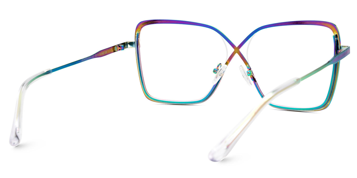 Racquel Irisé Carré Lunettes4