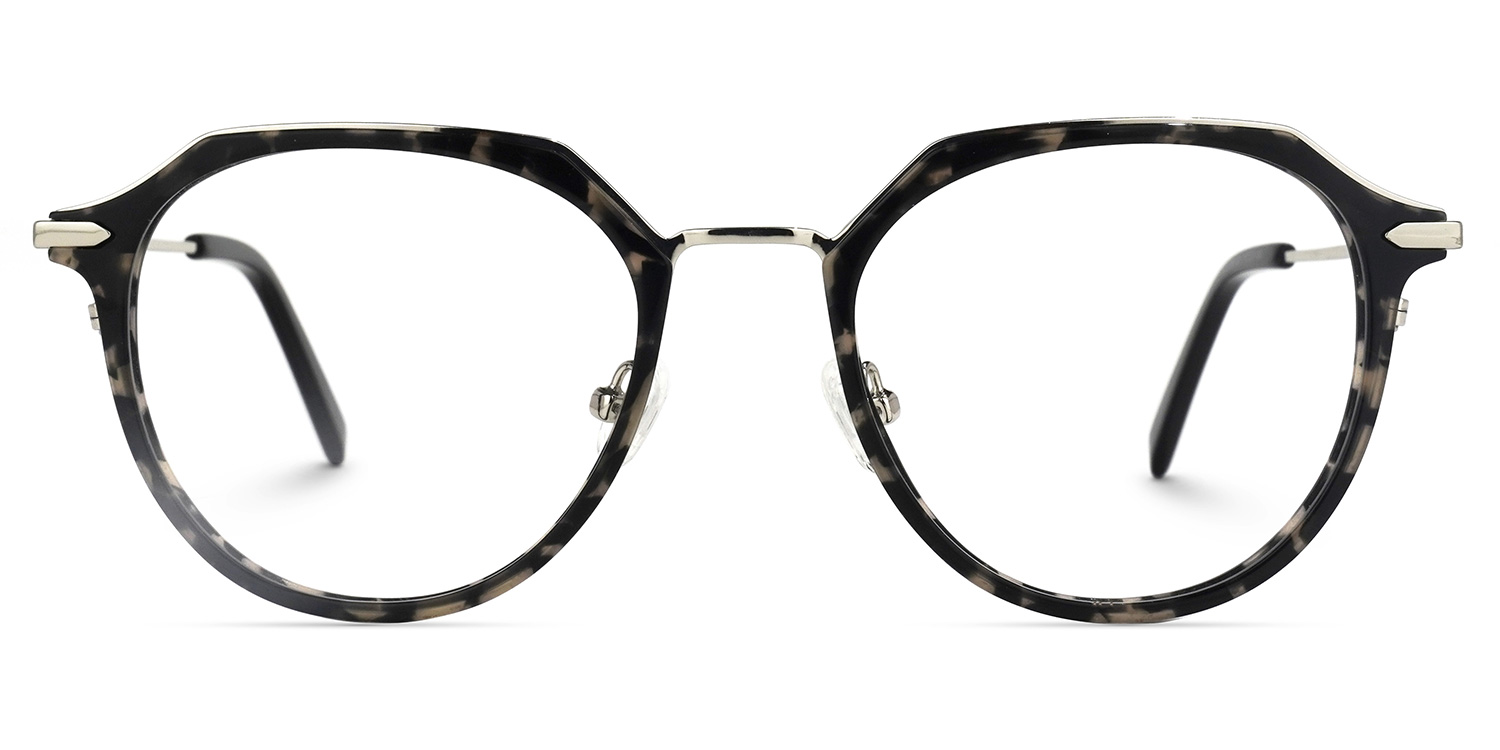 Hazel Noir Tortue Ronde Lunettes0