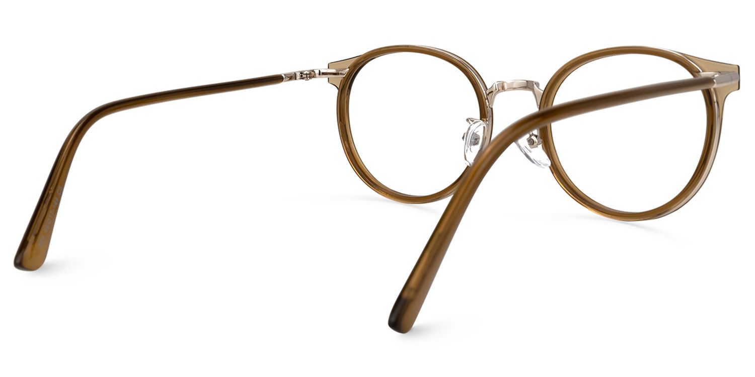 Zschopau Marron Ronde Lunettes2