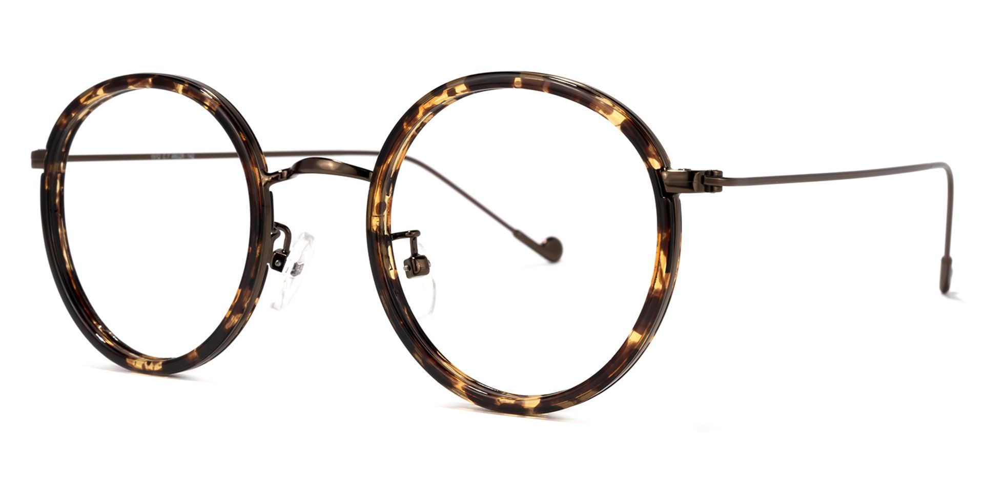 Alba Lunettes rondes Jaune Tortoise1