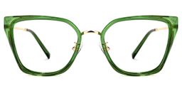 Martine Vert Carré lunettes0