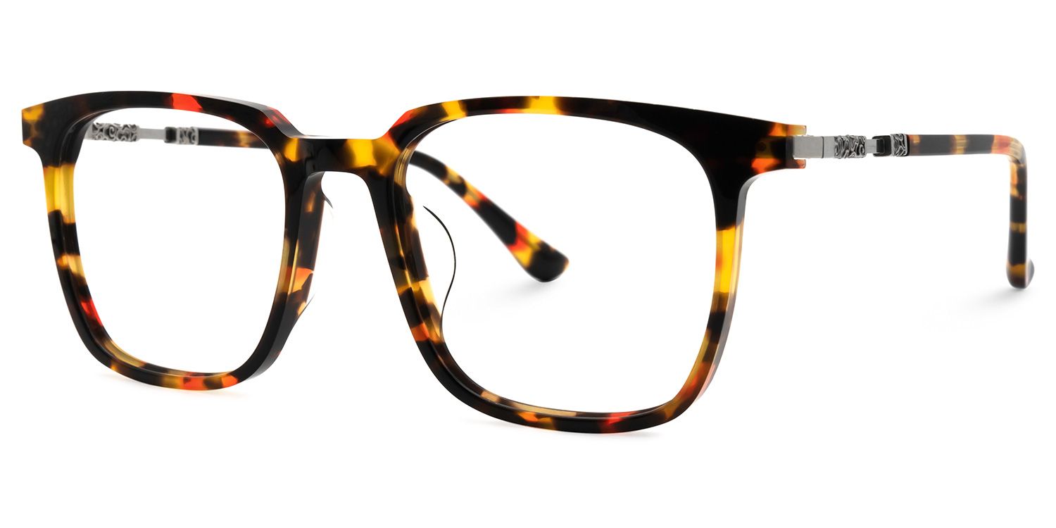 Selma Tortue Carré Lunettes1